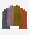 CA4538 (coffee) - Handsewn Italian carpincho women's dress gloves with cashmere lining