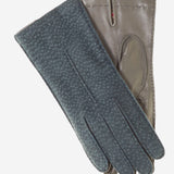 CA4538 (blue) - Handsewn Italian Cashmere Lined  Women's Carpincho Dress Gloves - Leather Gloves Online - Luxury Leather Gloves - 1