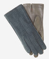 CA4538 (blue) - Handsewn Italian Cashmere Lined  Women's Carpincho Dress Gloves - Leather Gloves Online - Luxury Leather Gloves - 1