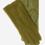 CA4538 (moss) - Handsewn Italian Cashmere Lined  Women's Carpincho Dress Gloves - Leather Gloves Online - Luxury Leather Gloves - 1