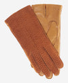CA4538 (coffee) - Handsewn Italian Cashmere Lined  Women's Carpincho Dress Gloves - Leather Gloves Online - Luxury Leather Gloves - 1