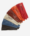 CA4539 (red) - Women’s Italian unlined dress leather gloves with “lace-work” design