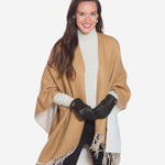 CA4661 (black) - Women's Handsewn Cashmere Lined Deerskin Gloves with Distinctive Strap and Buckle - Leather Gloves Online - Luxury Leather Gloves - 2