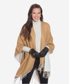 CA4661 (black) - Women's Handsewn Cashmere Lined Deerskin Gloves with Distinctive Strap and Buckle - Leather Gloves Online - Luxury Leather Gloves - 2