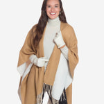 CA4661 (cream) - Women's Handsewn Cashmere Lined Deerskin Gloves with Distinctive Strap and Buckle - Leather Gloves Online - Luxury Leather Gloves - 2
