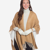 CA4661 (cream) - Women's Handsewn Cashmere Lined Deerskin Gloves with Distinctive Strap and Buckle - Leather Gloves Online - Luxury Leather Gloves - 3