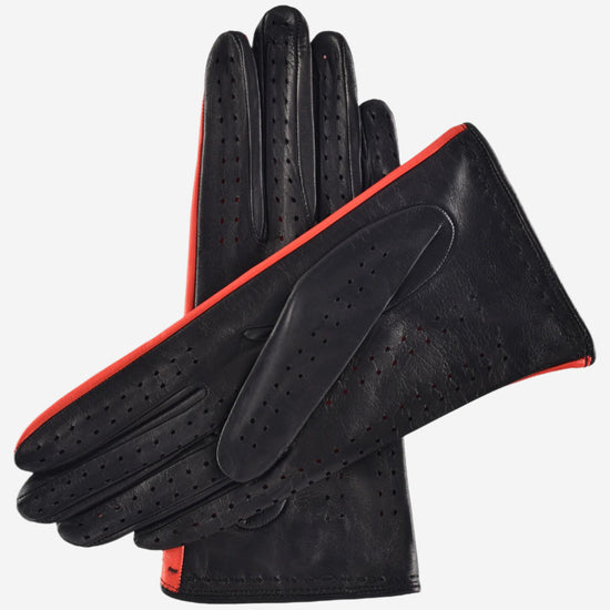 CA4918 (black/red) - Leather Gloves Online - Luxury Leather Gloves - 2