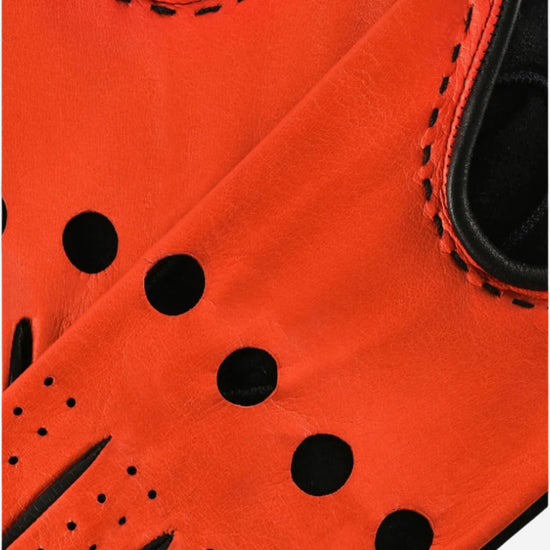 CA4918 (black/red) - Leather Gloves Online - Luxury Leather Gloves - 3