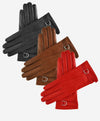 CA4987 (red) - Women's Italian leather lambskin gloves with strap