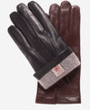 CC3001 (brown) - Men's Italian cashmere lined leather gloves