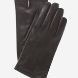 CC3001 (black) - Men's Italian Cashmere Lined Leather Gloves - Leather Gloves Online - Luxury Leather Gloves - 1