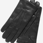 CC3001 (black) - Men's Italian Cashmere Lined Leather Gloves - Leather Gloves Online - Luxury Leather Gloves - 2