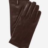 CC3001 (brown) - Men's Italian Cashmere Lined Leather Gloves - Leather Gloves Online - Luxury Leather Gloves - 1