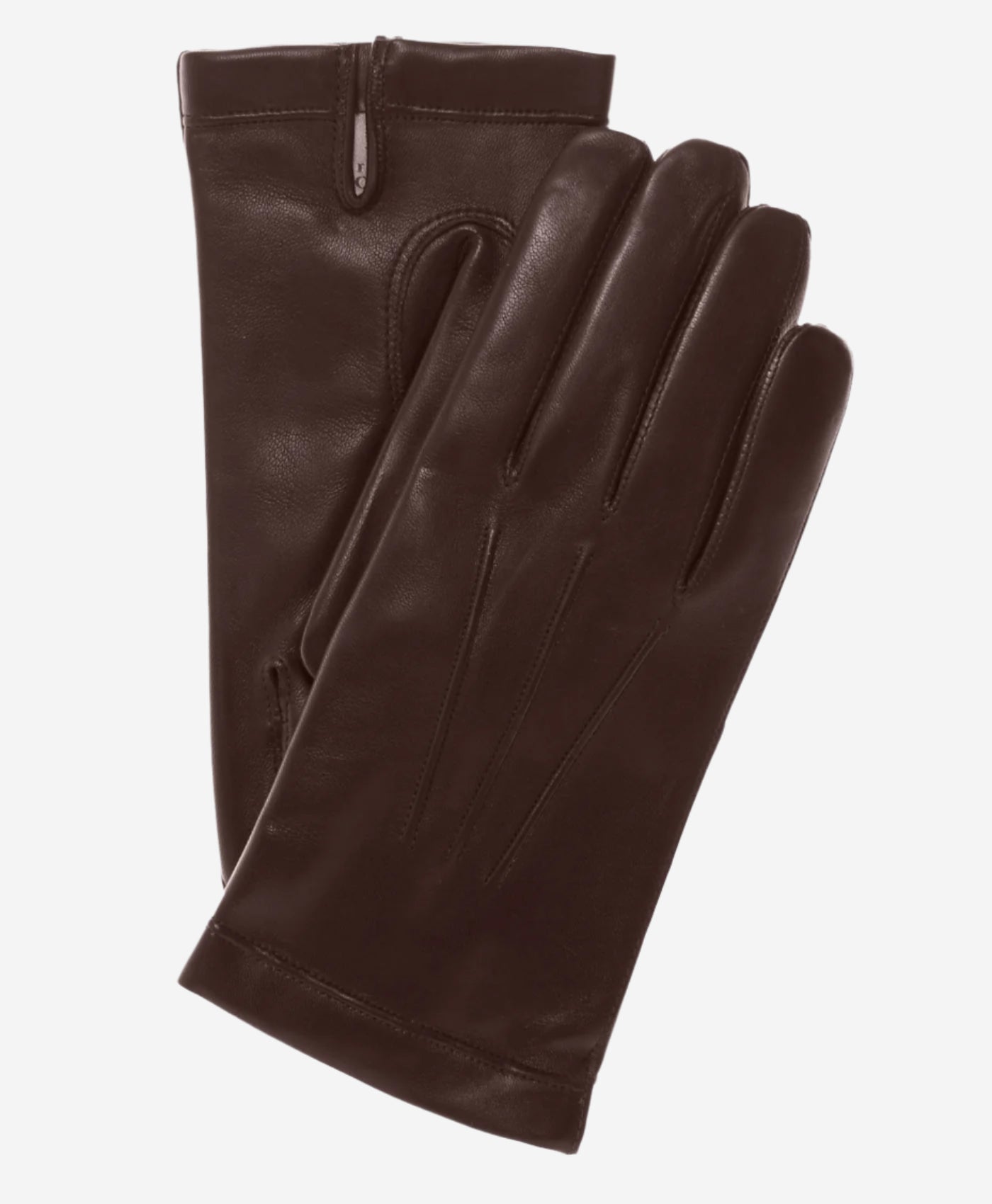 CC3001 (brown) - Men's Italian Cashmere Lined Leather Gloves - Leather Gloves Online - Luxury Leather Gloves - 1