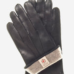 CC3104 (black) - Men's Handsewn Cashmere Lined Leather Gloves - Leather Gloves Online - Luxury Leather Gloves - 3