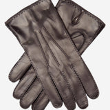 CC3104 (brown) - Men's Handsewn Cashmere Lined Leather Gloves - Leather Gloves Online - Luxury Leather Gloves - 1
