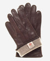 CC3104 (brown) - Men's Handsewn Cashmere Lined Leather Gloves - Leather Gloves Online - Luxury Leather Gloves - 2