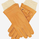 CC3115 (saddle) - Men's Italian  Deerskin Leather Gloves with Cashmere Lining - Leather Gloves Online - Luxury Leather Gloves - 1