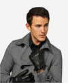CC3239 (black) - Men's Italian Cashmere Lined Lambskin Gloves with Belt - Leather Gloves Online - Luxury Leather Gloves - 3