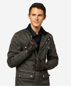 CC3301 (brown) - Men's Italian Cashmere Lined Touchscreen Leather Gloves - Leather Gloves Online - Luxury Leather Gloves - 2