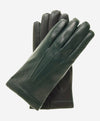 CC3301 (hunter) - Men's Italian Cashmere Lined Touchscreen Leather Gloves - Leather Gloves Online - Luxury Leather Gloves - 1