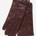 CC3303 (brown) - Men's Italian Cashmere Lined Leather Gloves with Longer Fingers - Leather Gloves Online - Luxury Leather Gloves - 1