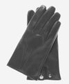CC3341 (black) - Men's Italian Cashmere Lined Leather Gloves - Leather Gloves Online - Luxury Leather Gloves - 1