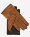 CC3434 (brown) - Men's Suede and Lambskin Gloves with Cashmere Lining - Leather Gloves Online - Luxury Leather Gloves - 1