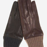 CC3502 (black) - Men’s Lambskin Winter Gloves with Cashmere Lining & Extended Wool Cuff