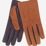 CC3556 (camel) - Men's Touchscreen Suede and Lambskin Gloves with Cashmere Lining - Leather Gloves Online - Luxury Leather Gloves - 1