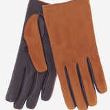 CC3556 (camel) - Men's Touchscreen Suede and Lambskin Gloves with Cashmere Lining - Leather Gloves Online - Luxury Leather Gloves - 1