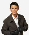 CC3905 (black) - Men's Italian Cashmere Lined Leather Gloves With Shearling Cuff - Leather Gloves Online - Luxury Leather Gloves - 5