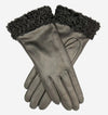 CC4172 (black) - Women's Cashmere Lined Leather Gloves with Persian Lamb Cuffs - Leather Gloves Online - Luxury Leather Gloves - 2