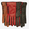 CC4213 (black/grey) - Women’s Italian cashmere lined gloves with buttons