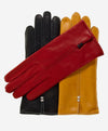 CC4301 (red) - Women’s handsewn Italian cashmere lined leather gloves