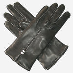 CC4301 (black) - Women's Handsewn Italian Cashmere Lined Leather Gloves - Leather Gloves Online - Luxury Leather Gloves - 1