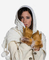 CC4514 (vac) - Women's Italian Rex Rabbit Fur Cuff Lambskin Gloves - Leather Gloves Online - Luxury Leather Gloves - 2