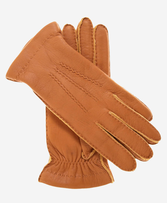 CC4515 (saddle) - Women’s Italian cashmere lined deerskin gloves