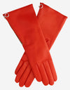CC4879W4 (red) - “4-button length” Italian cashmere lined gloves with side zipper