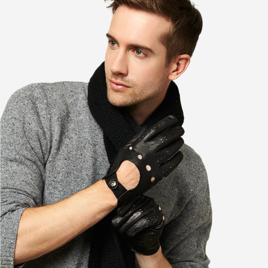 CC4514 (vac) - Women's Italian Rex Rabbit Fur Cuff Lambskin Gloves - Leather Gloves Online - Luxury Leather Gloves  - Leather Gloves Online - Luxury Leather Gloves - 3