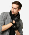 CC4514 (vac) - Women's Italian Rex Rabbit Fur Cuff Lambskin Gloves - Leather Gloves Online - Luxury Leather Gloves  - Leather Gloves Online - Luxury Leather Gloves - 3