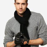 CC4514 (vac) - Women's Italian Rex Rabbit Fur Cuff Lambskin Gloves - Leather Gloves Online - Luxury Leather Gloves  - Leather Gloves Online - Luxury Leather Gloves - 4