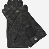 CD3466 (black) - Men's Ventilated Leather Driving Gloves