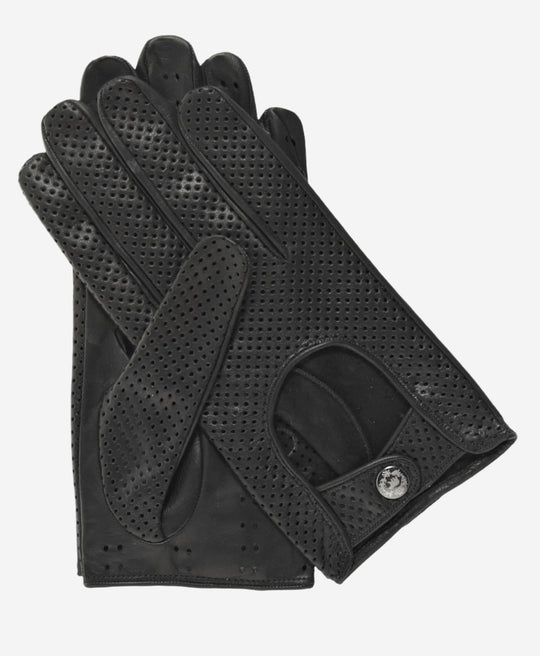CD3466 (black) - Men’s Italian ventilated leather driving gloves