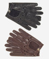 CD3501 (black) - Men’s handsewn Italian lambskin leather driving gloves