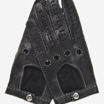 CD3501 (black) - Men's Handsewn Italian Lambskin Leather Driving Gloves - Leather Gloves Online - Luxury Leather Gloves - 1