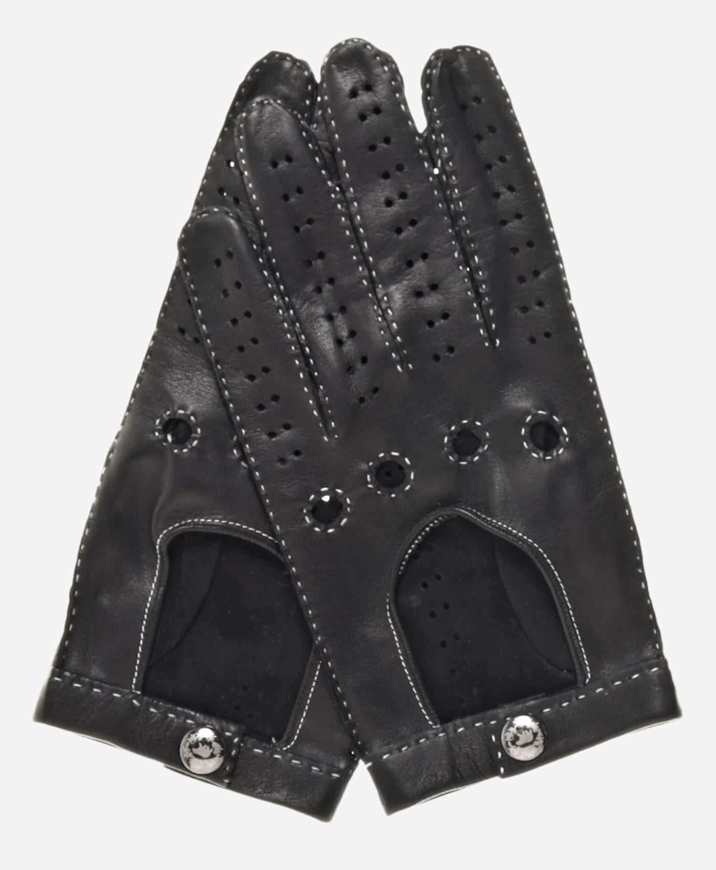 CD3501 (black) - Men's Handsewn Italian Lambskin Leather Driving Gloves - Leather Gloves Online - Luxury Leather Gloves - 1