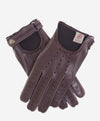 CD3528 (brown) - Men's Italian Leather Driving Gloves with Cashmere Lining - Leather Gloves Online - Luxury Leather Gloves - 1