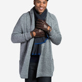 CD3528 (brown) - Men's Italian Leather Driving Gloves with Cashmere Lining - Leather Gloves Online - Luxury Leather Gloves - 4