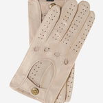 CD4010 (cream) - Women's Italian Leather Driving Gloves - Leather Gloves Online - Luxury Leather Gloves - 1